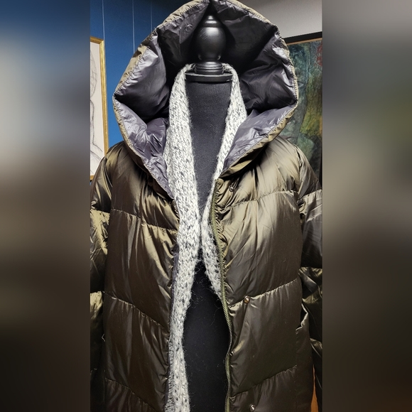 Nap Green Lightweight Quilted Shell Down Coat Size L - Picture 5 of 15